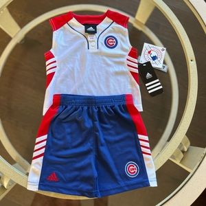 NEW Adidas Cubs Kids Matching Baseball Set